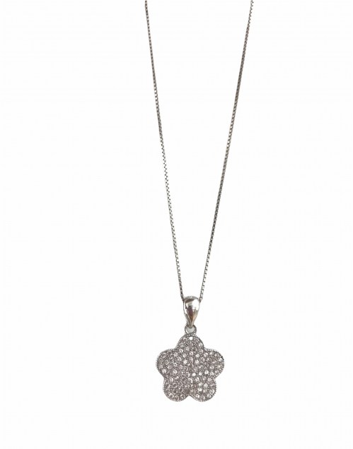 Collana Argento Fiore E Zirconi La Griffe Gioielleria CLF01